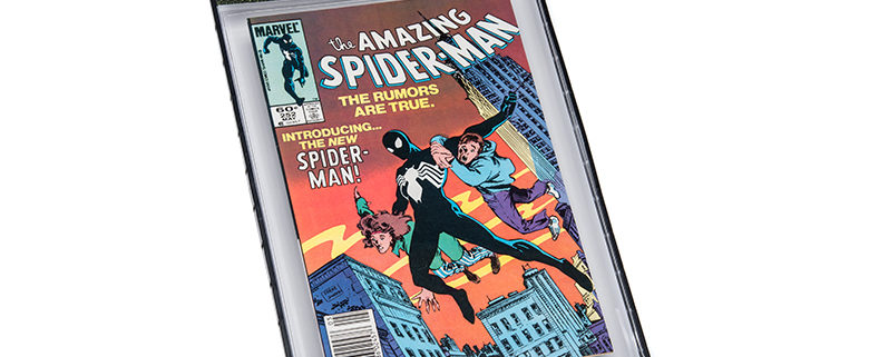 A comic book is shown in an envelope.